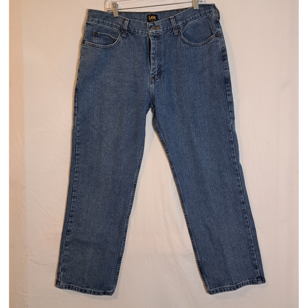 Lee Jeans‎ Mens 38x29 Blue Relaxed Fit Straight Leg Denim Classic 90s Style
